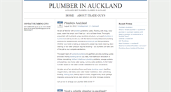 Desktop Screenshot of plumberauckland.blogtown.co.nz