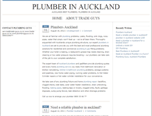 Tablet Screenshot of plumberauckland.blogtown.co.nz