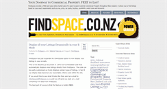 Desktop Screenshot of findspace.blogtown.co.nz
