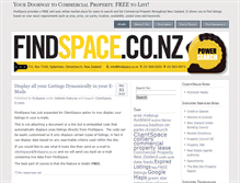 Tablet Screenshot of findspace.blogtown.co.nz